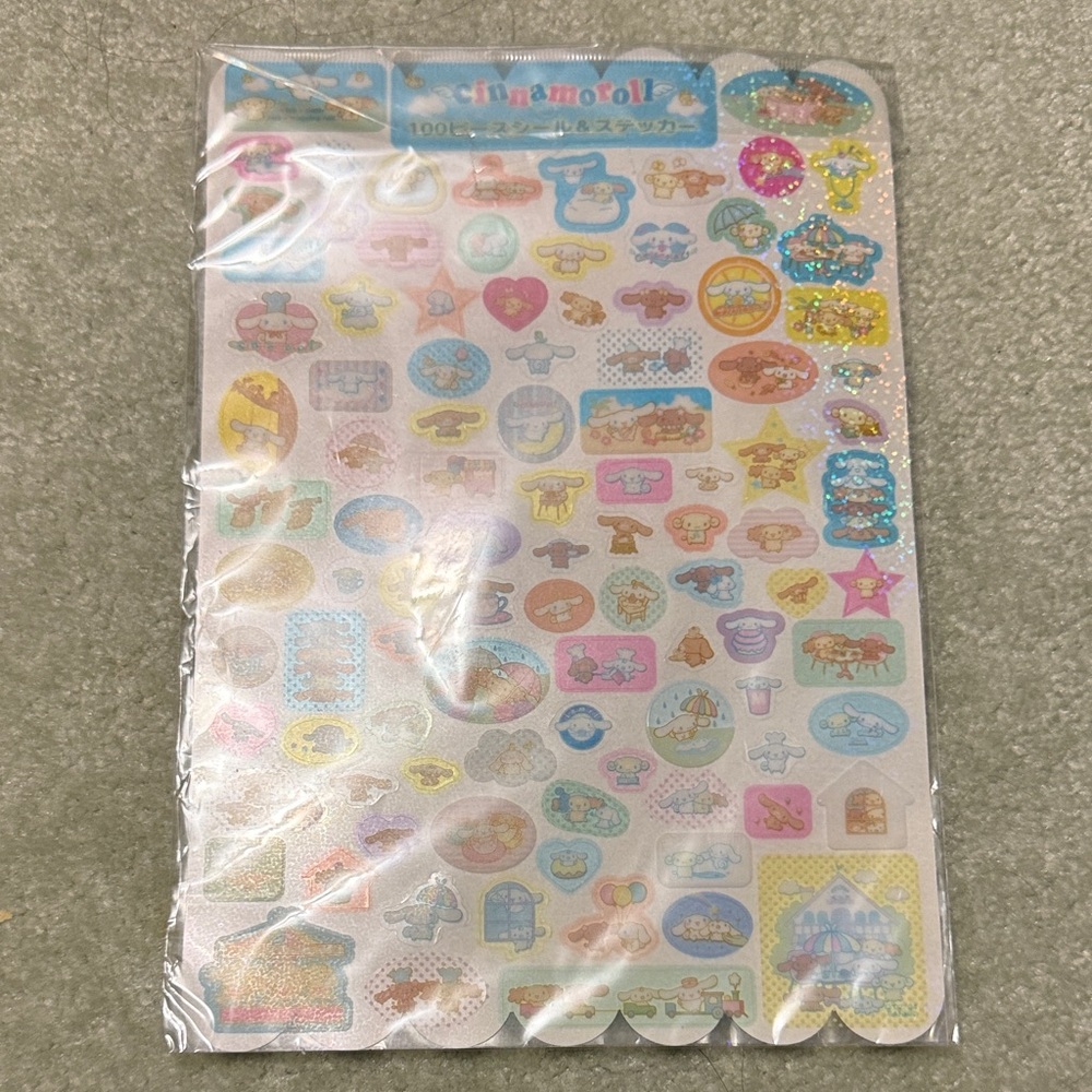 Sanrio Cinnamoroll Sticker Sheet-100 stickers- Brand new